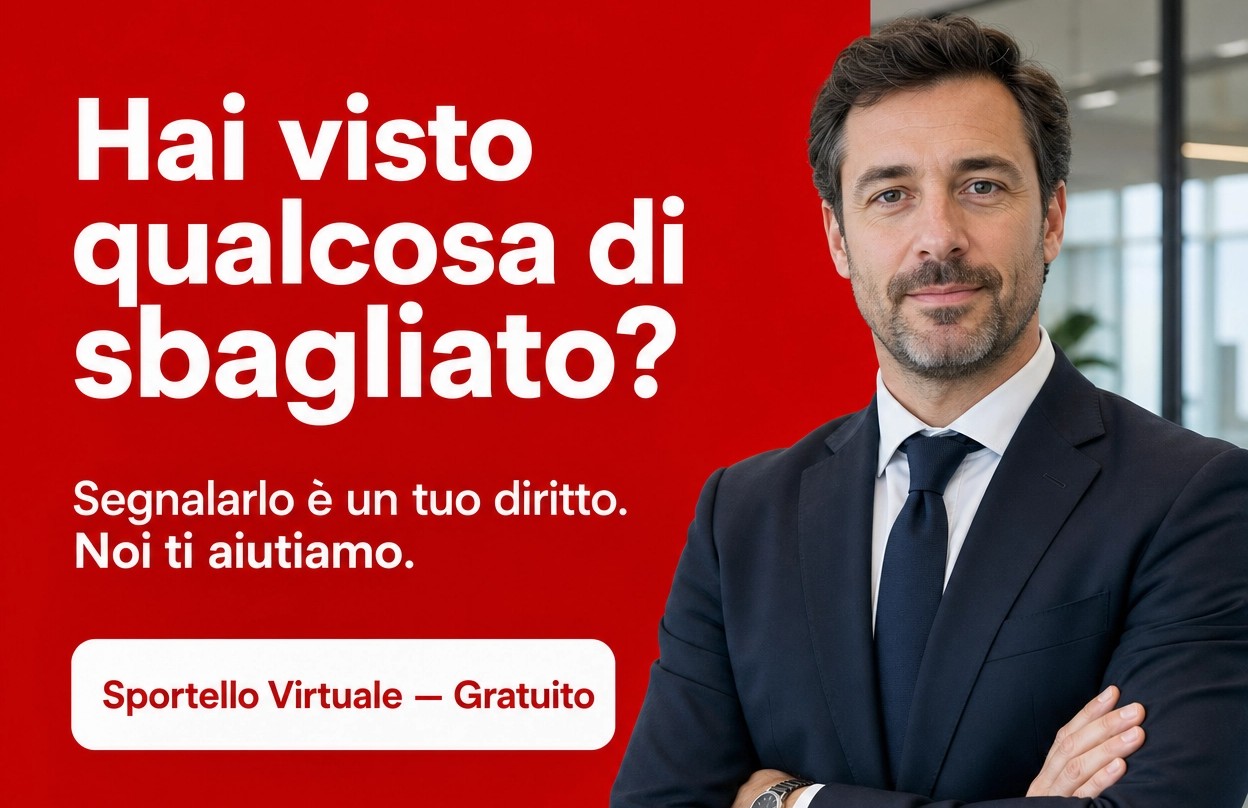 Assistenza gratuita e riservata per le segnalazioni di illeciti